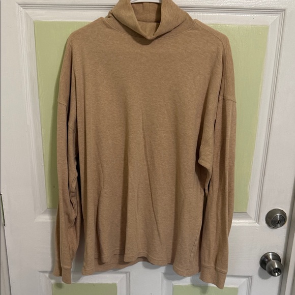 (1740) Men's Classic Turtleneck Sweater in Tan - Picture 1 of 11